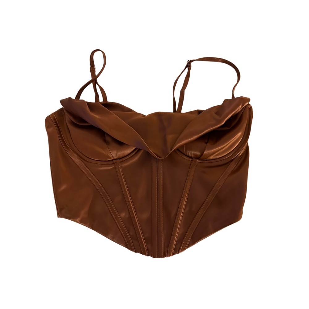 Brown corset top size medium